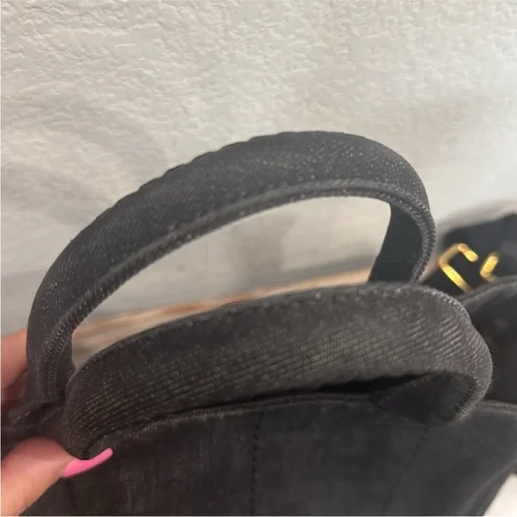 Prada Black Denim Tote Bag - Picture 6 of 16